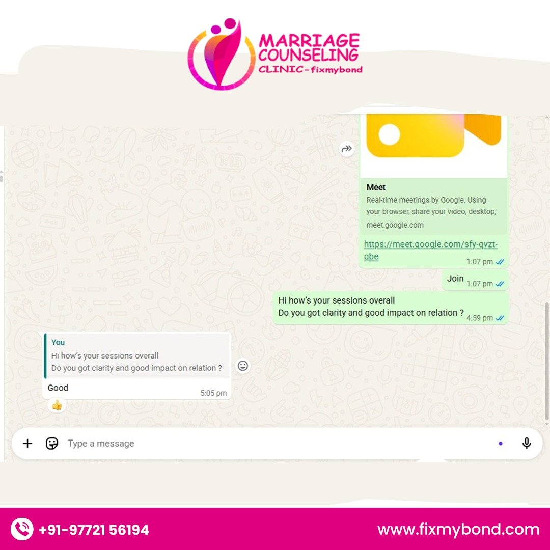fixmybond after counseling feedback