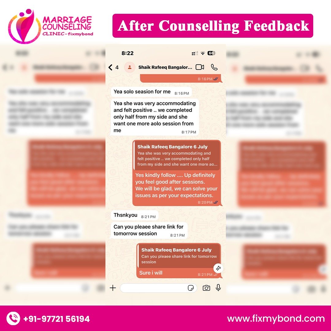 after counselling feedback fixmybond after counselling feedback fixmybond