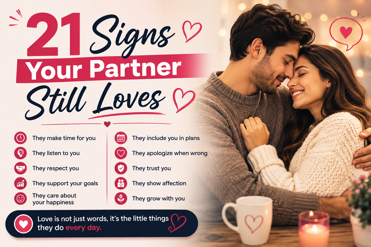 21 Signs Your Partner Still Loves You