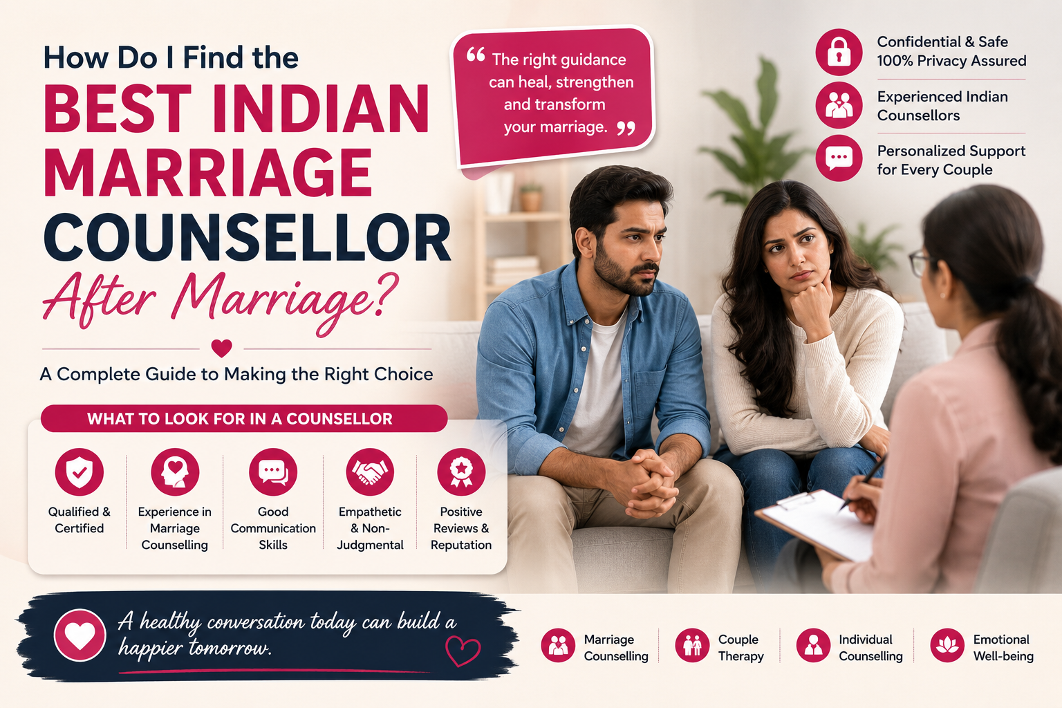 How Do I Find the Best Indian Marriage Counsellor After Marriage?