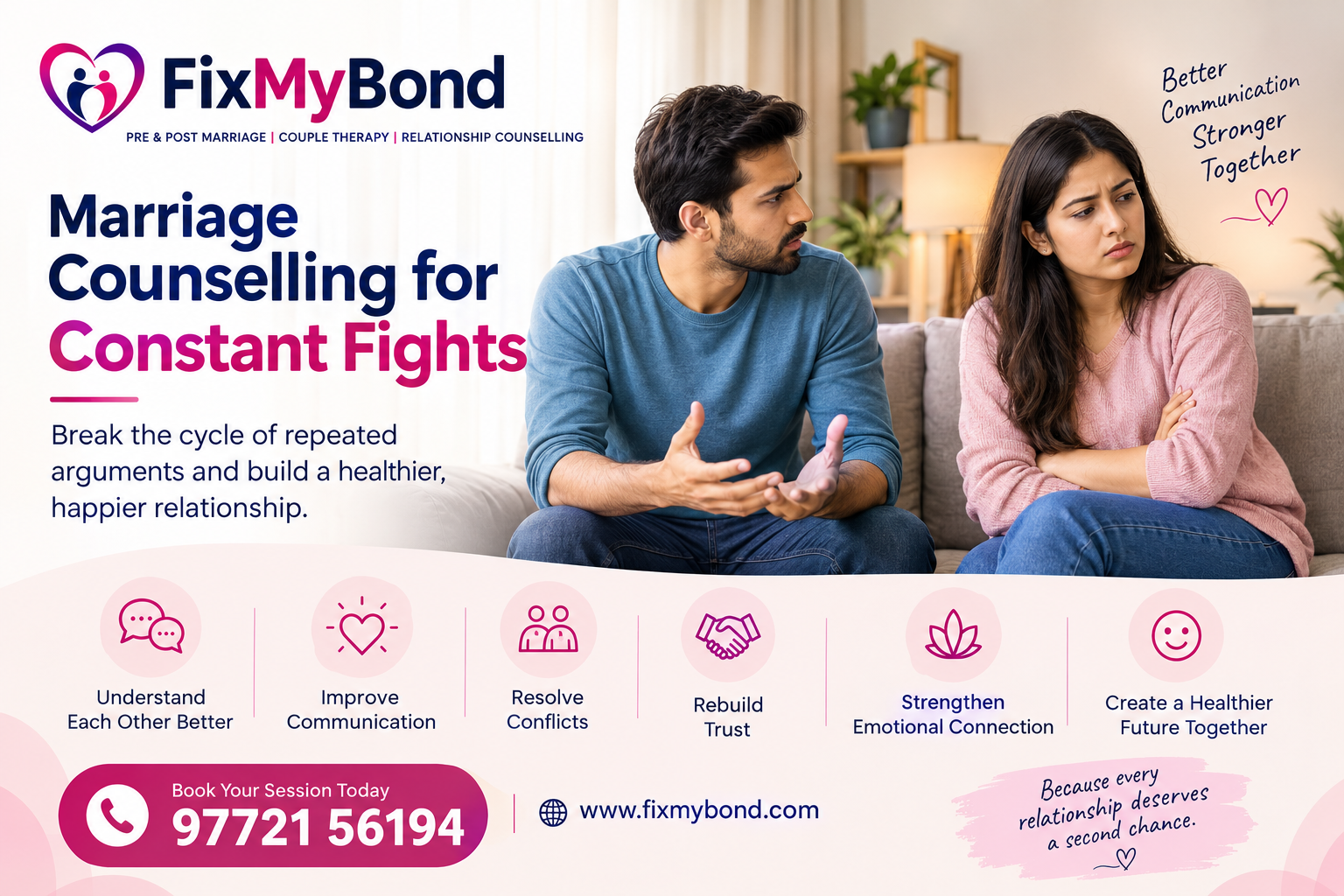 Marriage Counselling for Constant Fights: How Couples Can Break the Cycle of Repeated Arguments